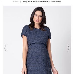 Seraphine Navy Maternity Shift Dress